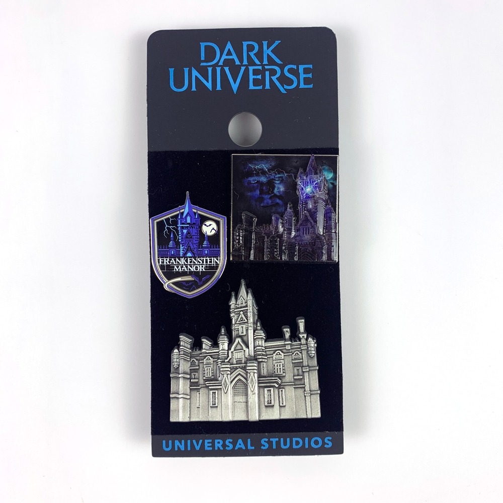 Universal Studios Epic Dark Universe‎ Frankenstein Manor Castle 3 Pin Collection
